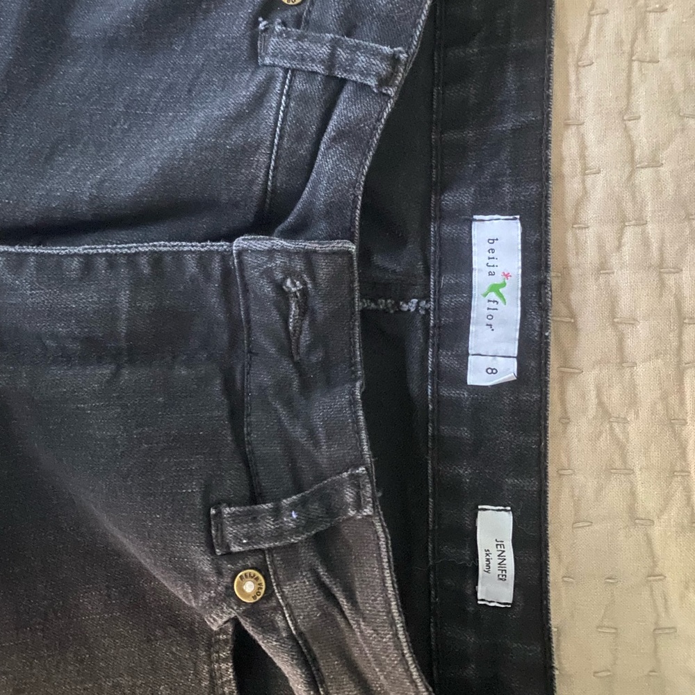 Beija Flor Granite Black Jennifer Skinny Jeans